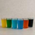 Close-up image of Plastic Ringo Glass featuring thick stable base for grip