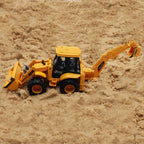 JCB Style Backhoe Loader Toy Truck in action for kids