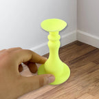 Reusable neon yellow washing machine door holder with suction cup