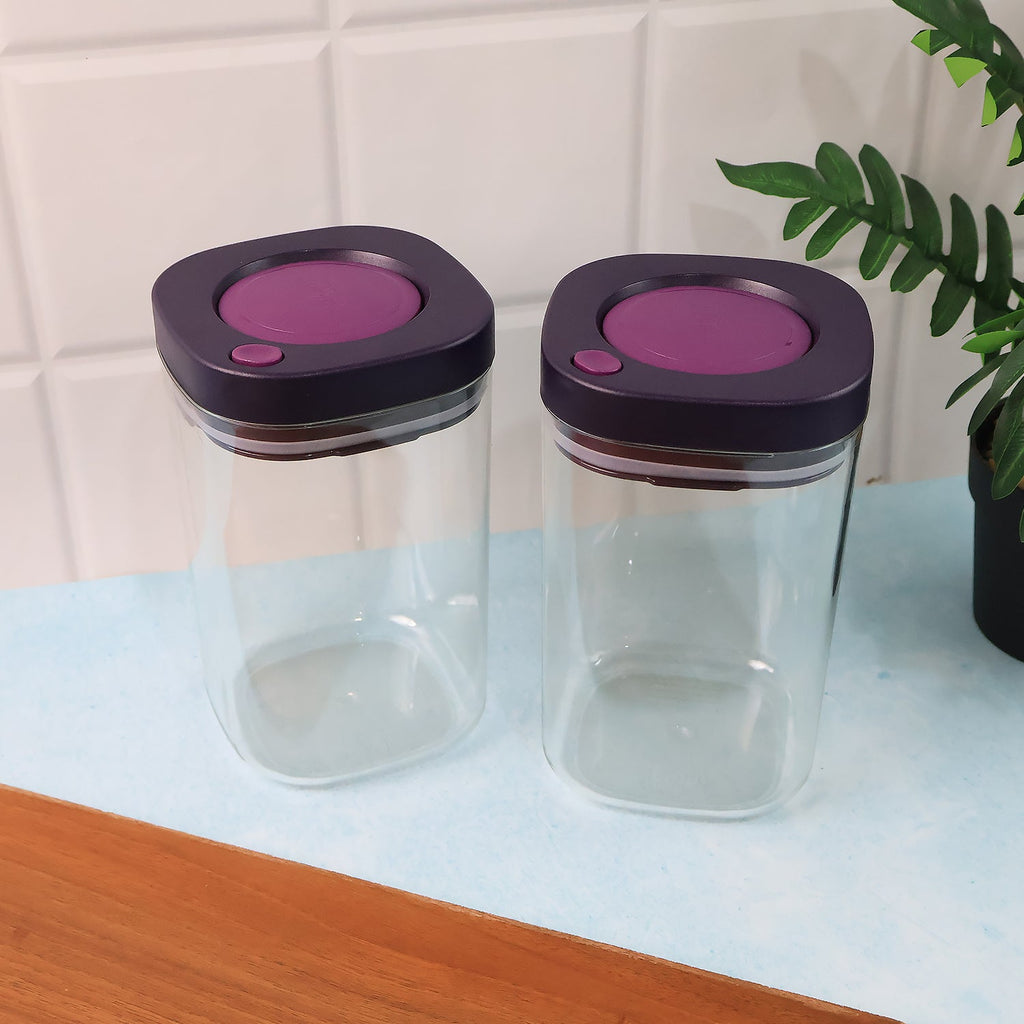 Stackable airtight storage boxes perfect for dry fruits and grains