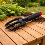 3 prong claw tool for easy soil aeration and weed removal
