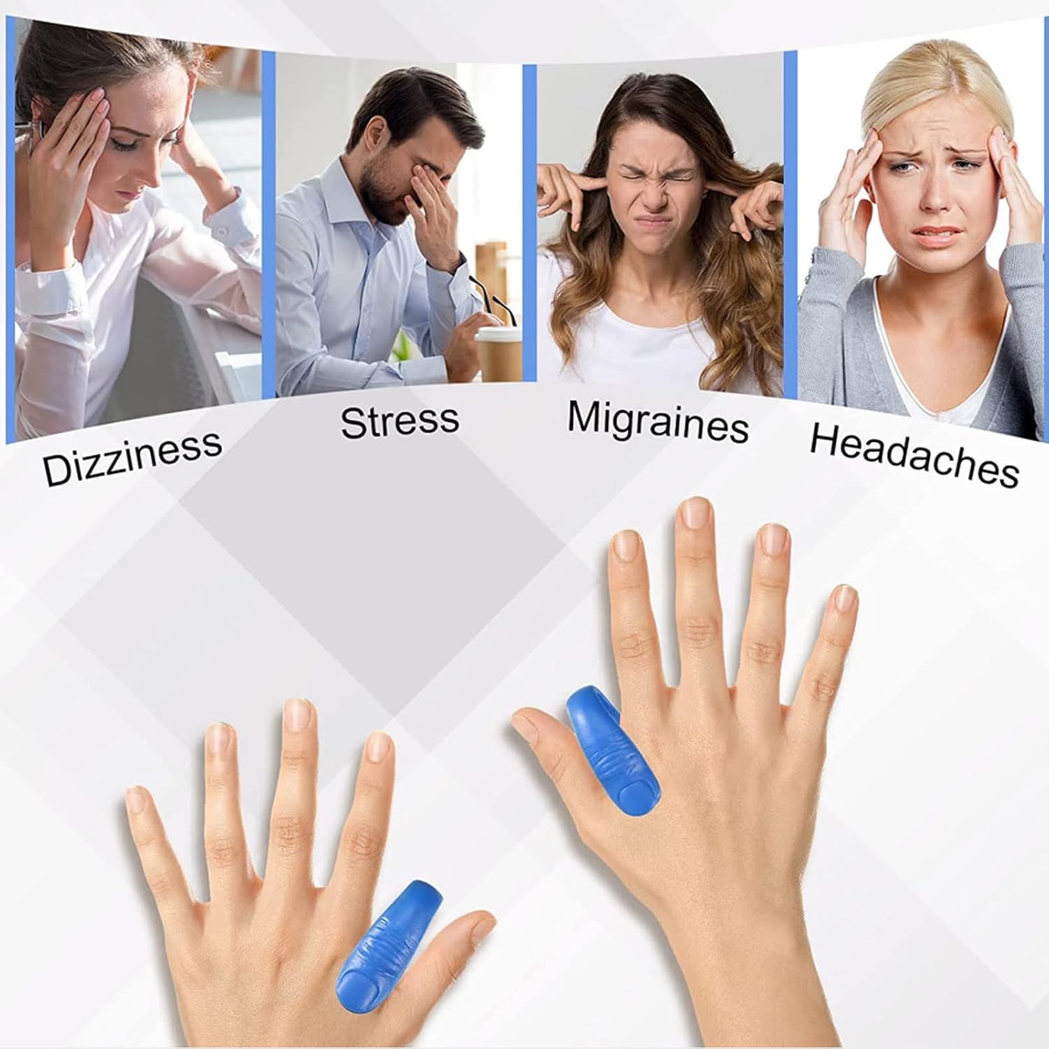 Acupressure Hand Clip packaging, showing the product ready for health and wellness.