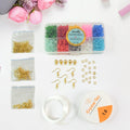 DIY Jewellery Making Kit complete set with assorted colorful beads and accessories organized in a box