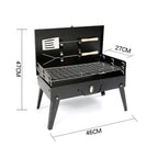 Delicious food grilling on the FirePot Portable Barbecue Grill, ready to serve.