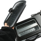 Easy-to-clean glass door and removable components of the breakfast maker.