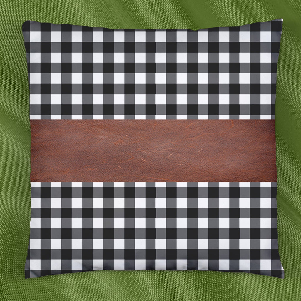 Textured cotton side of a decorative pillow cover, perfect for home decor.