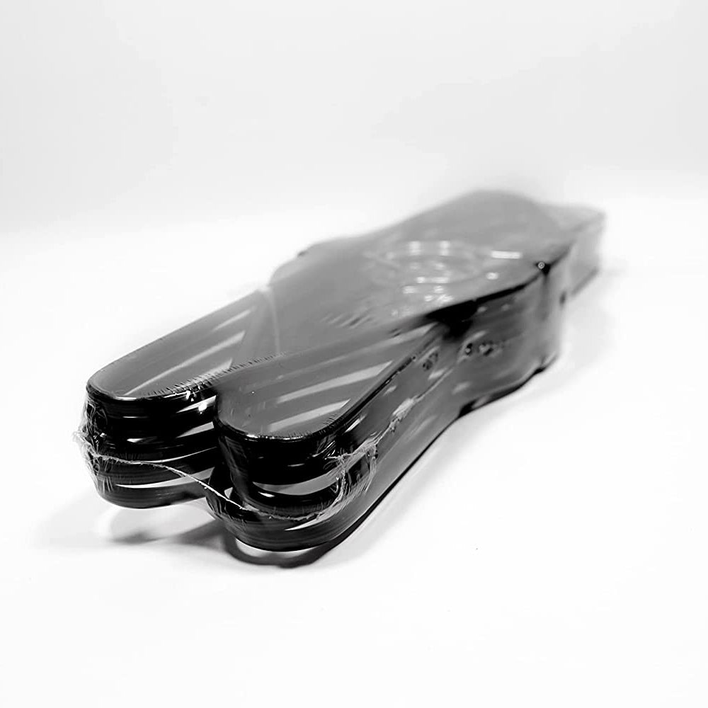Stainless steel hangers holding various garments, demonstrating their multipurpose use for clothes storage.