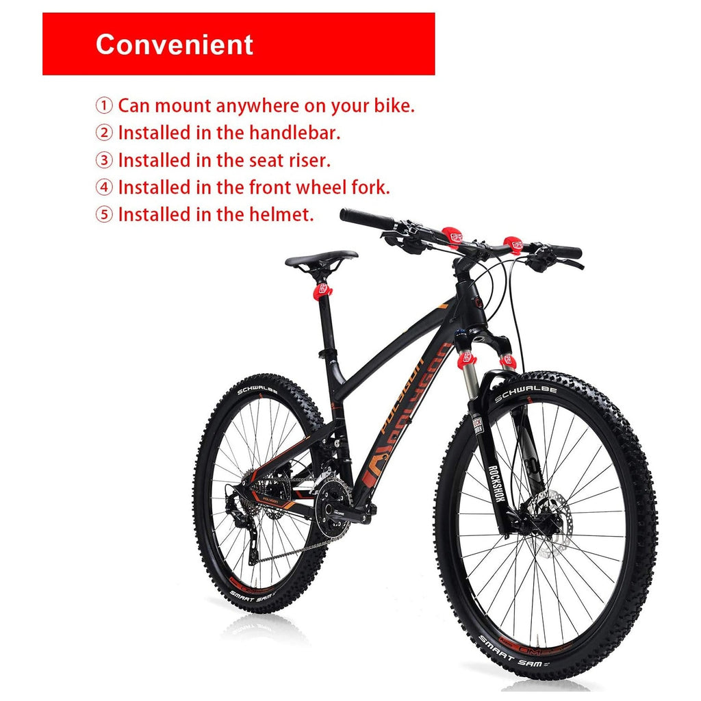 Packaging of the RaceVault Bike Light Set, showing product details and brand logo.