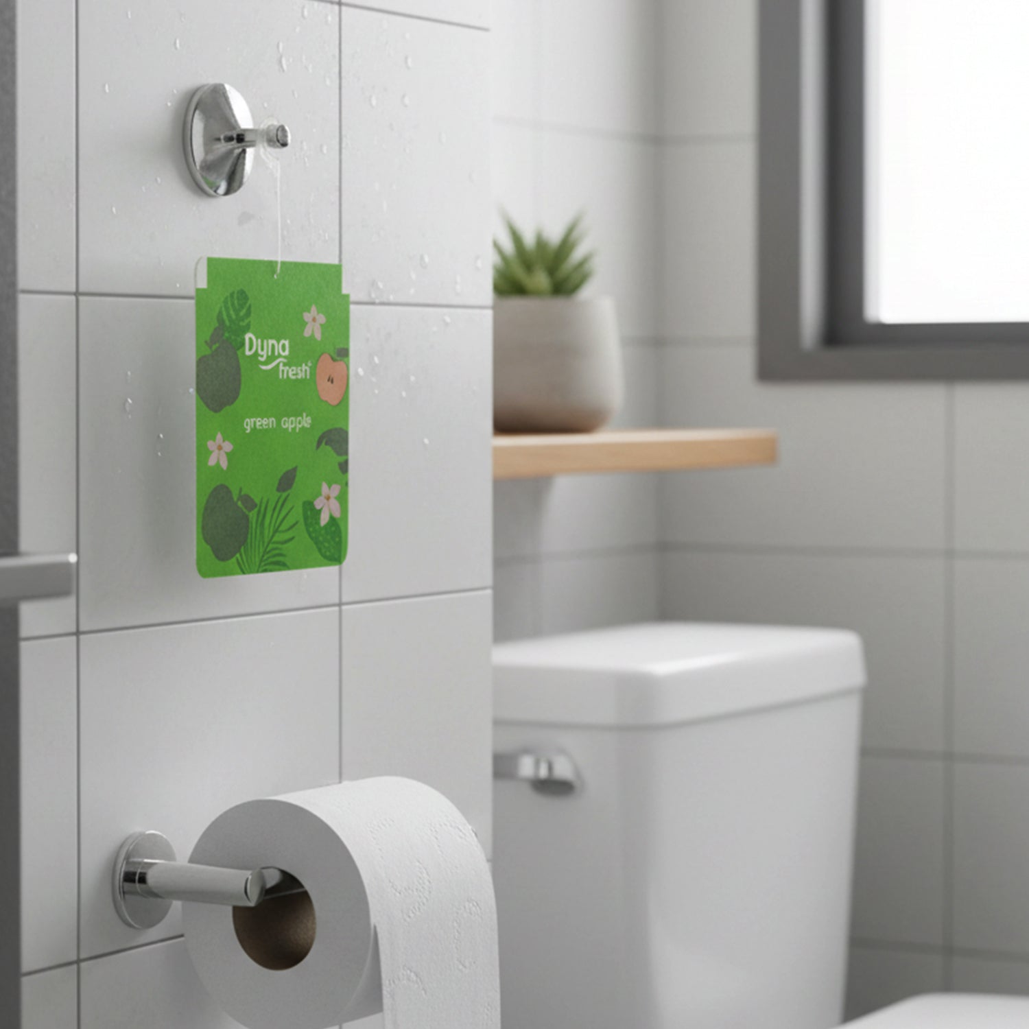 Bathroom green apple gel air freshener for odor neutralization