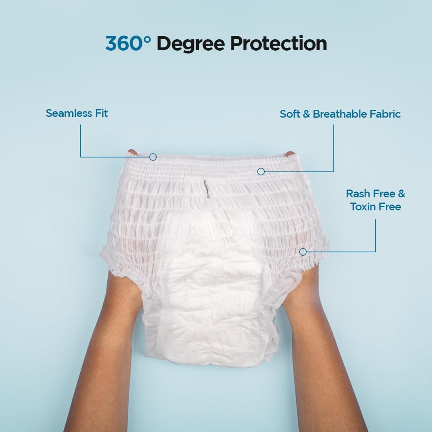 Hand holding the compact Women's Emergency Kit, highlighting its portability.