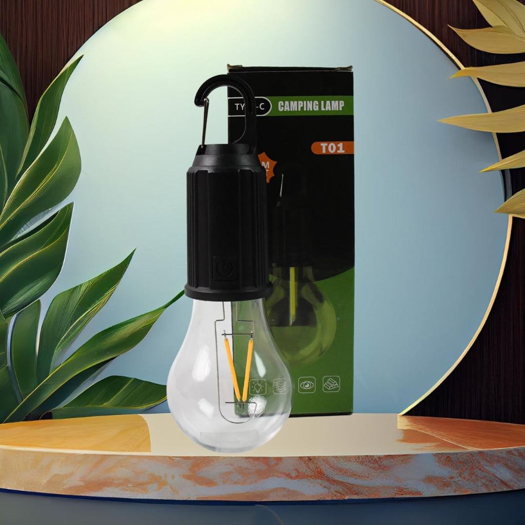  rechargeable camping lantern in its retail packaging.