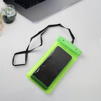 Multiple colors of the PHOBIA Waterproof Phone Pouch displayed together.