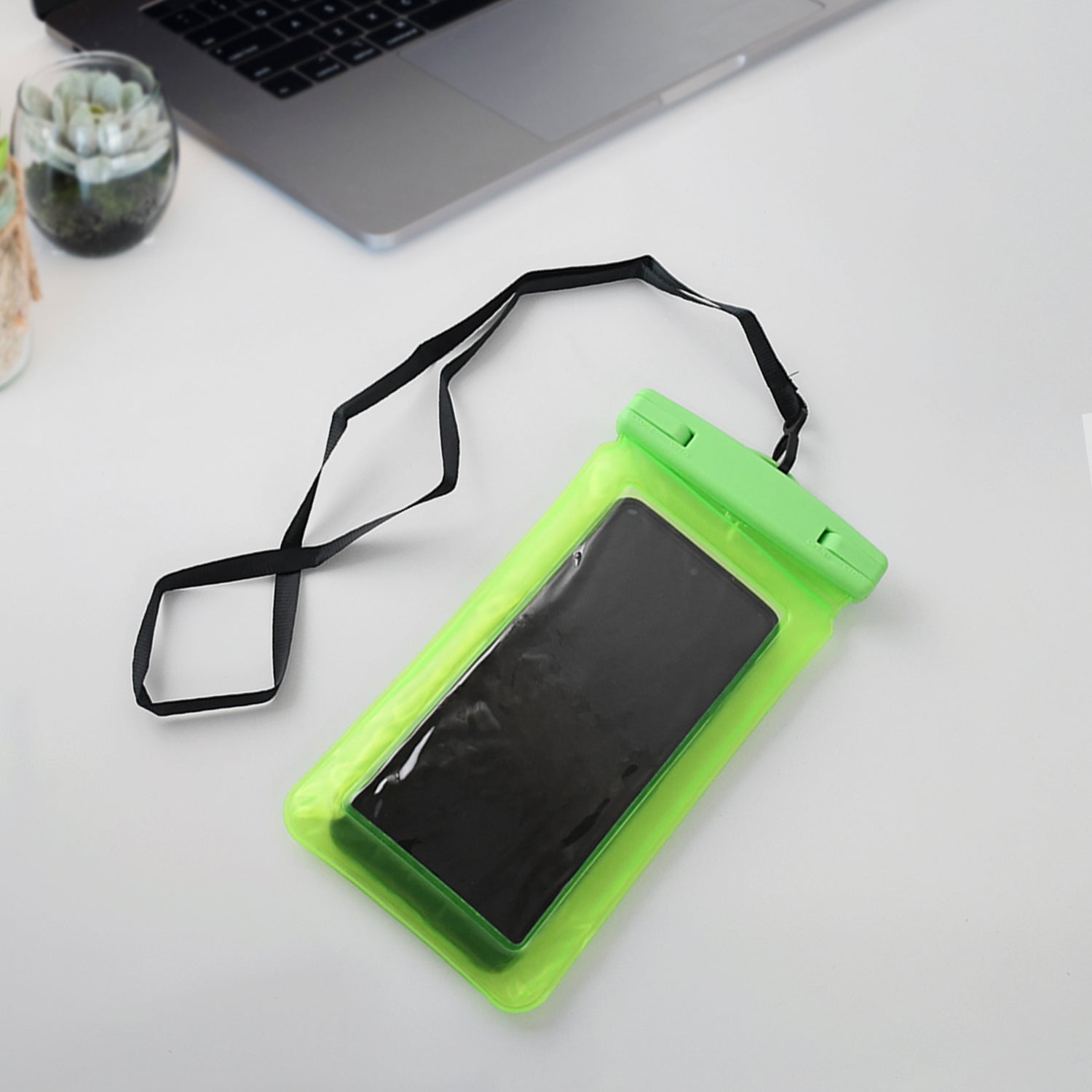 Multiple colors of the PHOBIA Waterproof Phone Pouch displayed together.