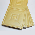Collection of foam wall stickers with a versatile square pattern.