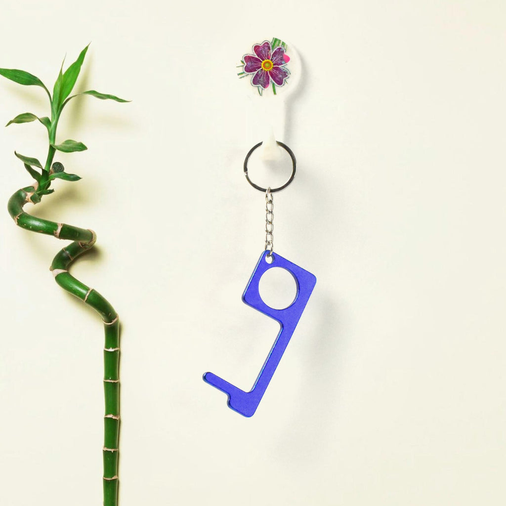 Multipurpose Safe Touch Tool metal keychain with durable construction