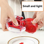 Demonstration of the easy-to-clean mechanism for the 3-in-1 vegetable peeler.