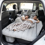 Compact inflatable air mattress for vehicle travel