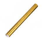Roll of golden self-adhesive aluminum foil sticker for kitchen use.