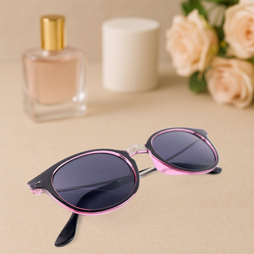 Foldable sunglasses holder mounted on wall with stylish sunglasses