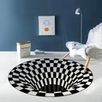 NebulaNest 3D space round carpet with optical illusion design