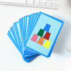 Close-up of Cup Stacking Game elements highlighting colorful cups