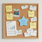 Reusable star-shaped sticky note paper for creative planning
