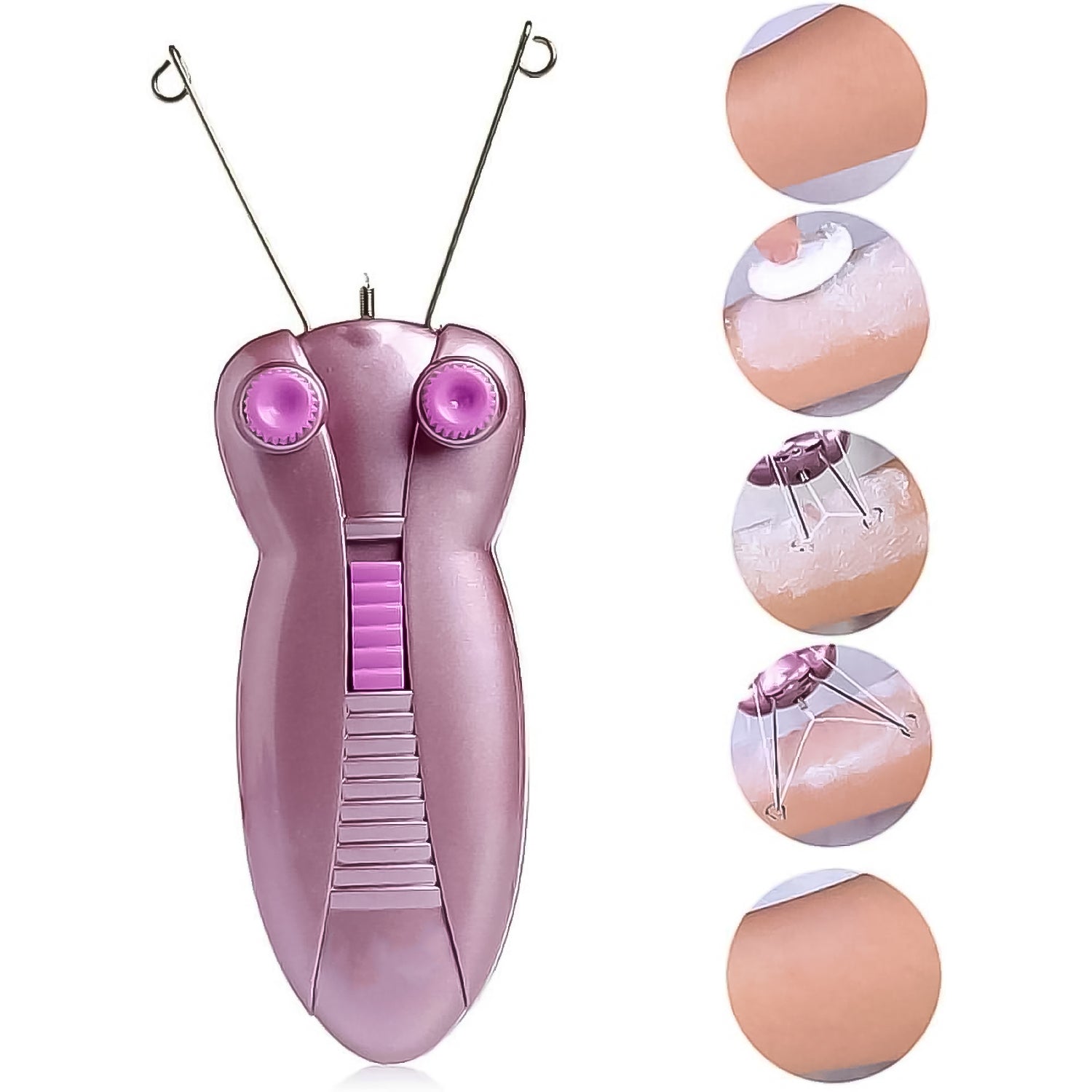 Smooth, radiant skin after using the electric hair remover.