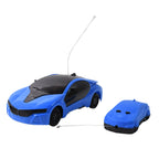 Close-up of the Remote Control Racing Car's detailed design and glowing LED headlights.