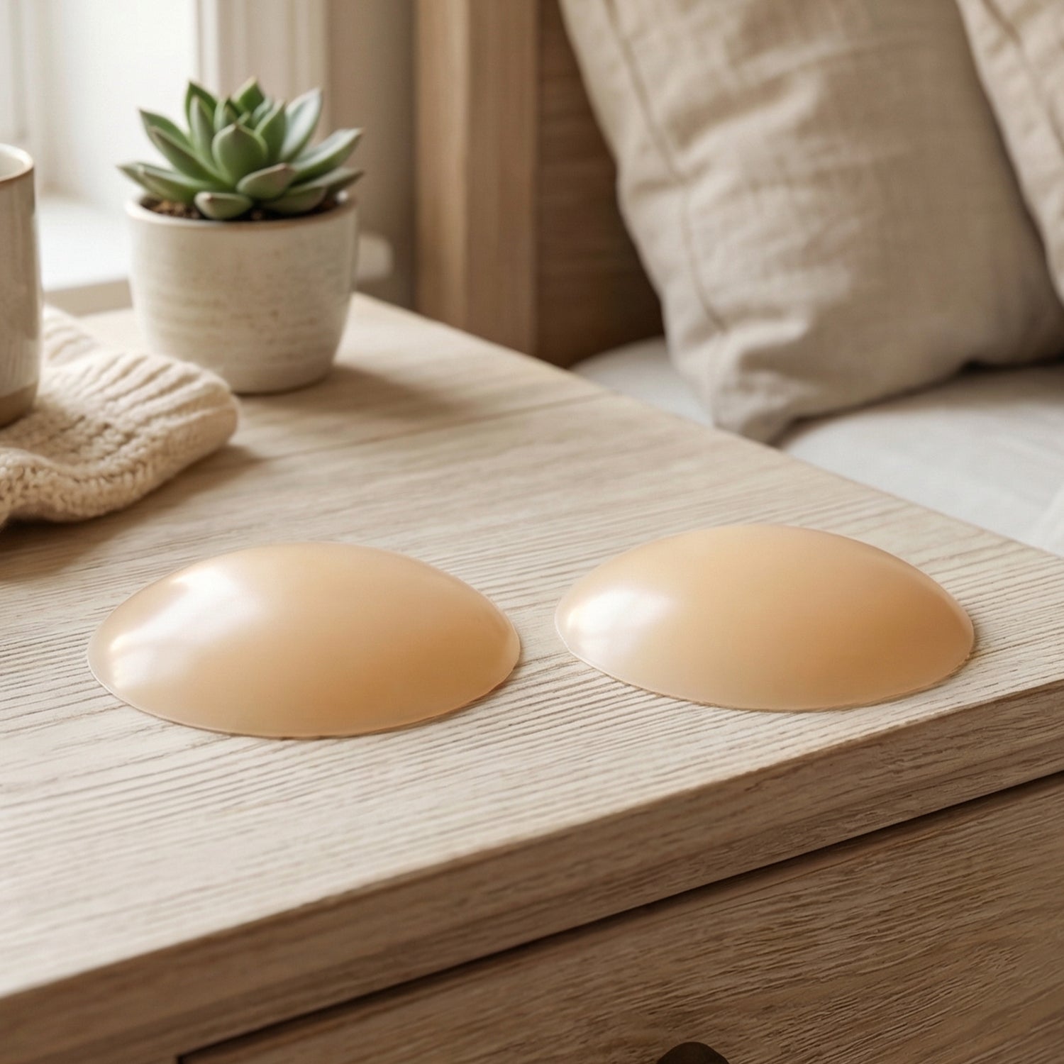 Adhesive silicone nipple protectors for women