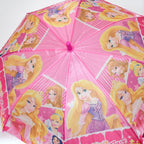 Close-up of the durable, windproof steel frame structure of the 3-fold umbrella.