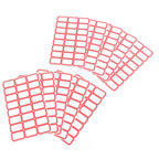 Multipurpose self-adhesive label sheets suitable for office and home organizing