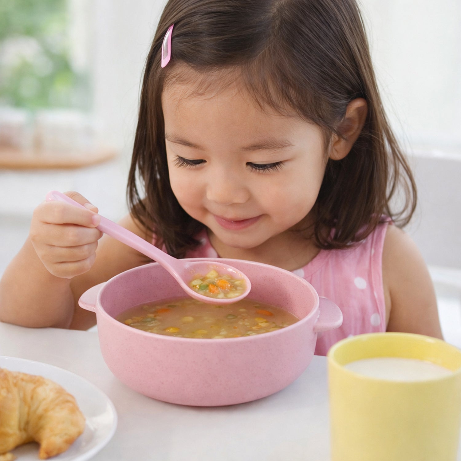 Toddler feeding bowl combo with 240ml capacity