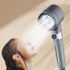 Side view of the Shower Filter Head, highlighting its innovative filter design.