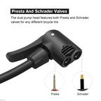 Foot activated bike pump from Safora, designed for stable and efficient tire inflation.