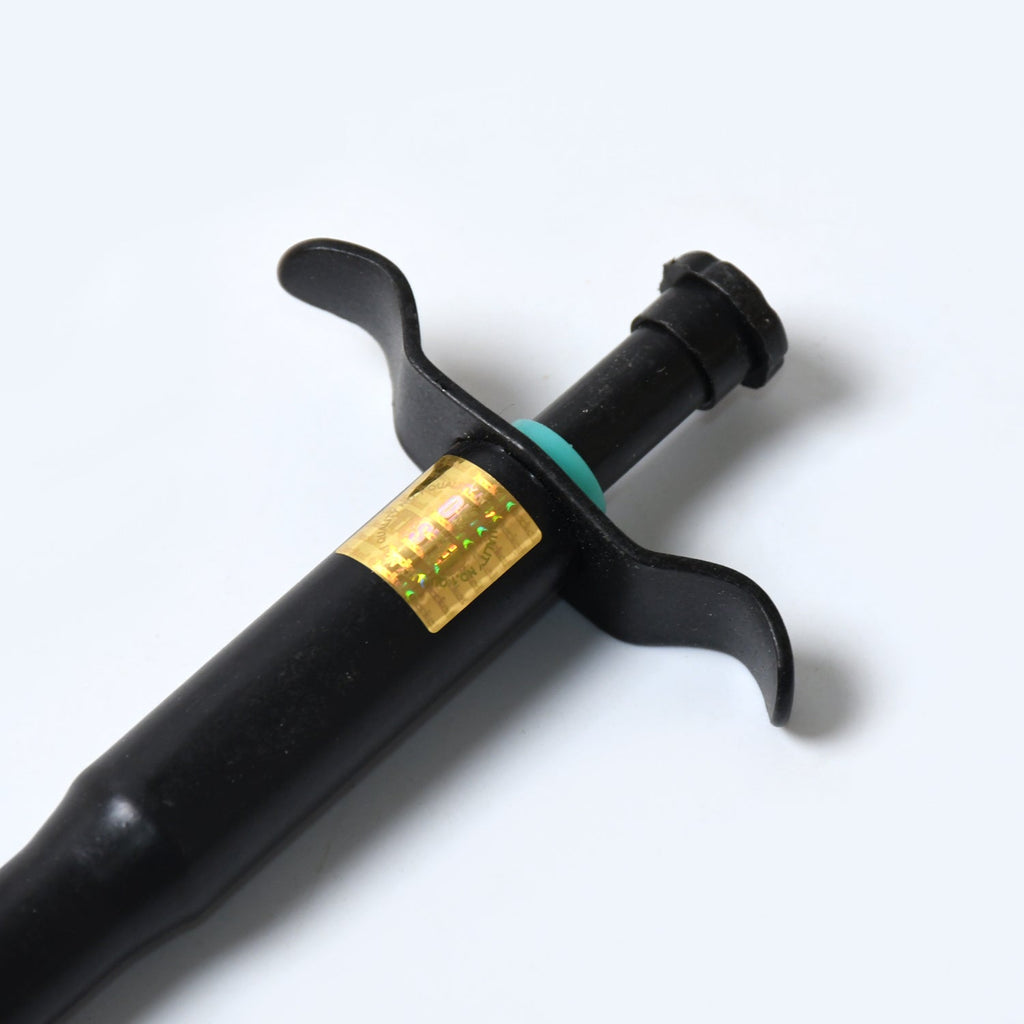 Side view of the durable CookAura stainless steel gas lighter.