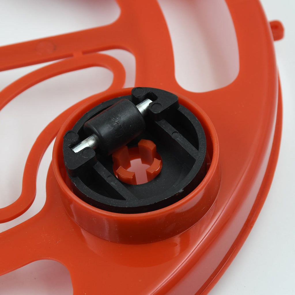 Gas cylinder securely placed on robust trolley with durable plastic and steel frame