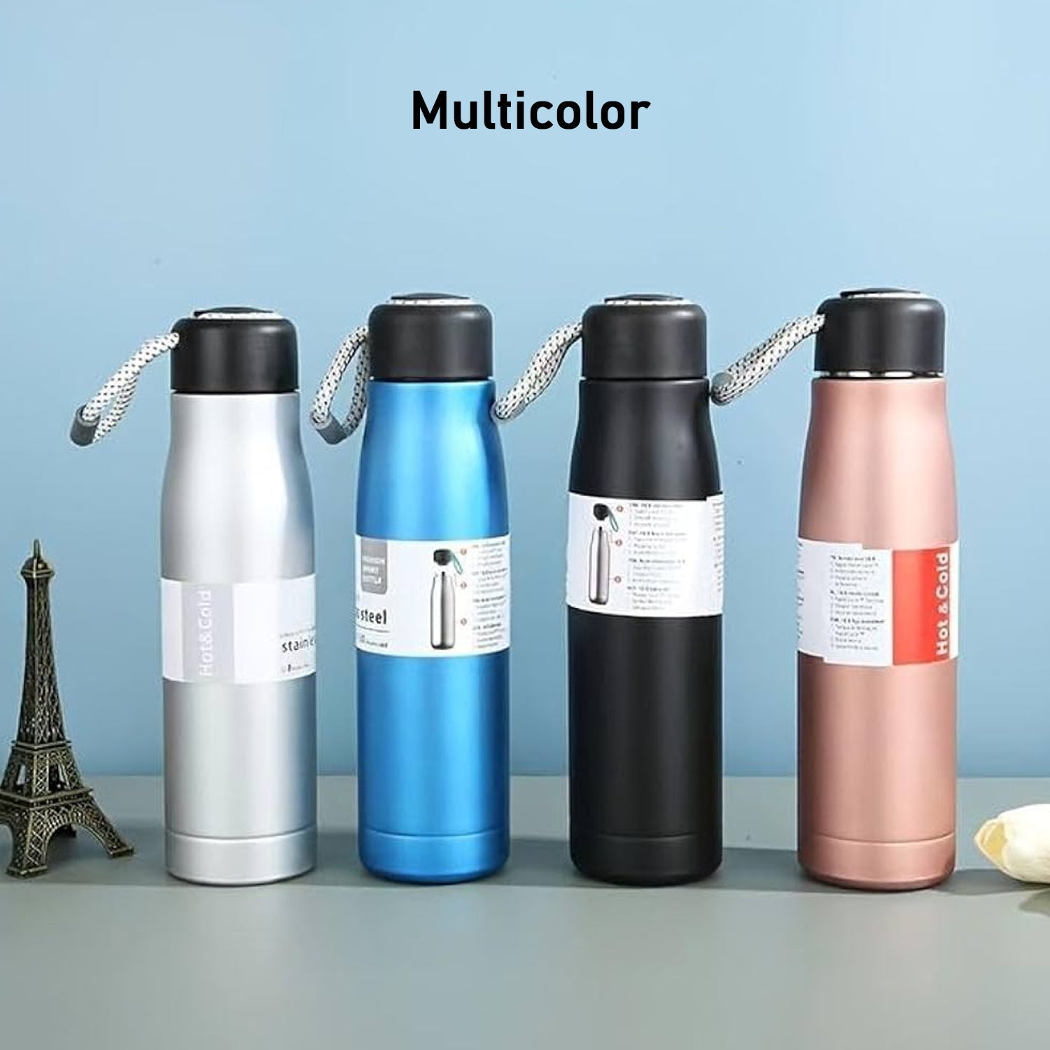 HydraLock water bottle with double wall vacuum insulation for long-lasting temperature