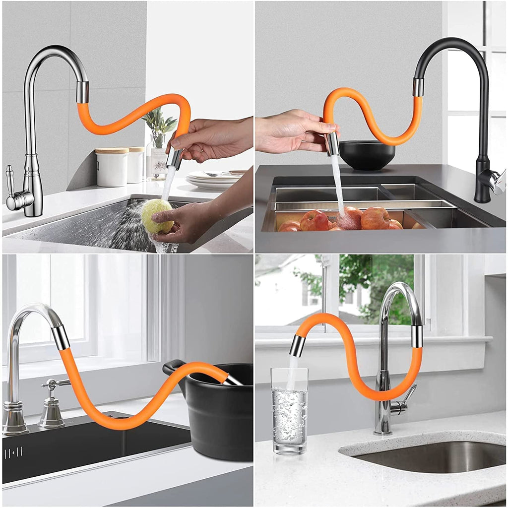Step-by-step image demonstrating the easy installation of the tap extender.