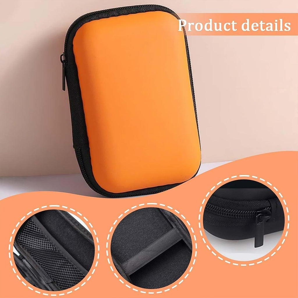 Premium zippered hard shell carrying case for small gadgets