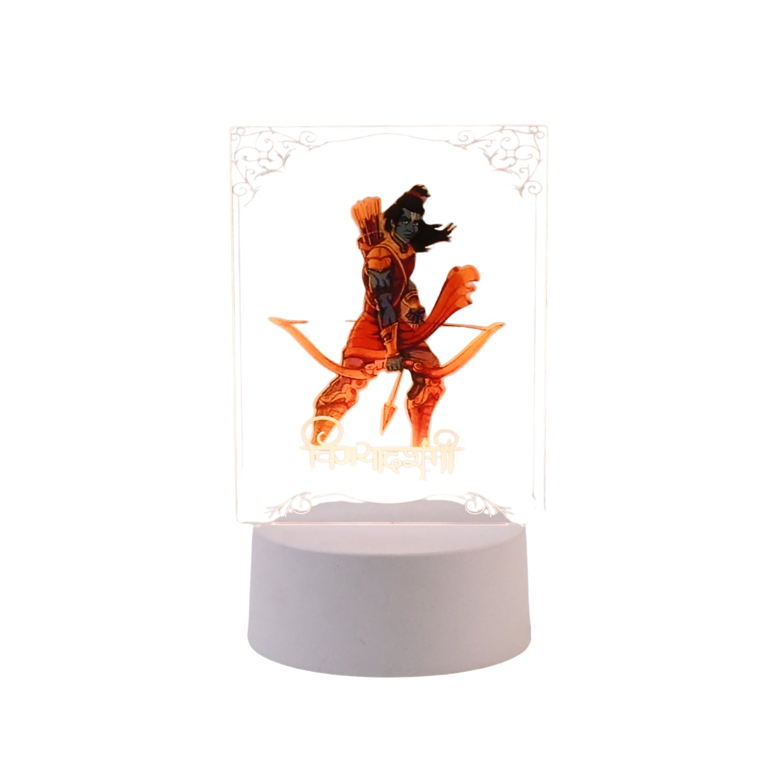 Decorative Lord Shree Ram LED night light enhancing home temple decor