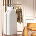Portable clothes dryer with quiet timer and compact design