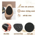 Anti-slip adhesive shoe pads for secure footwear traction