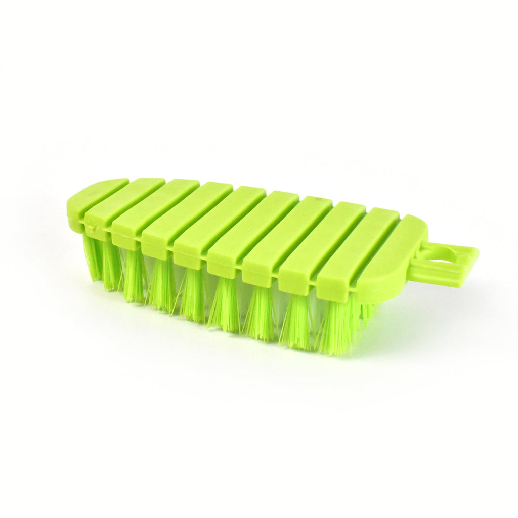 Cleaning brush scrubbing potatoes and vegetables efficiently