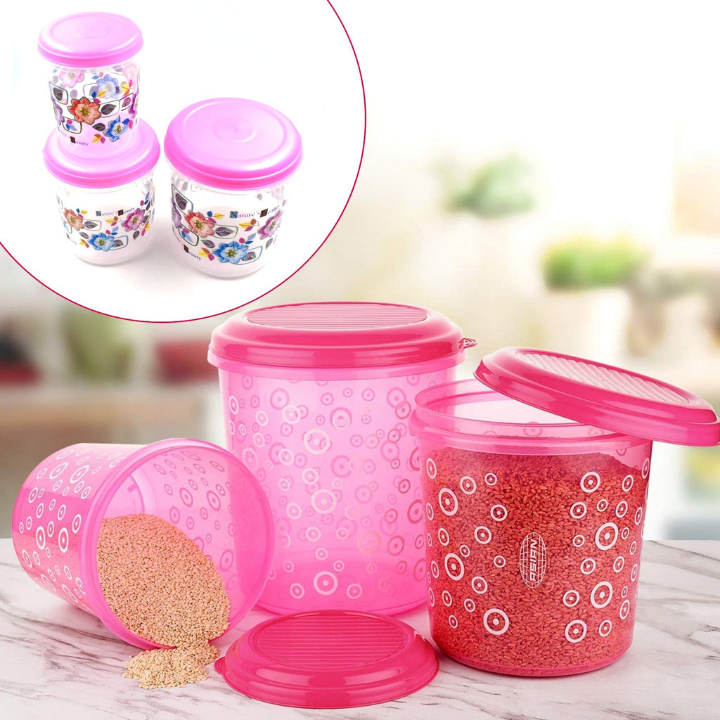 Stackable plastic storage containers with lids, demonstrating efficient space utilization.