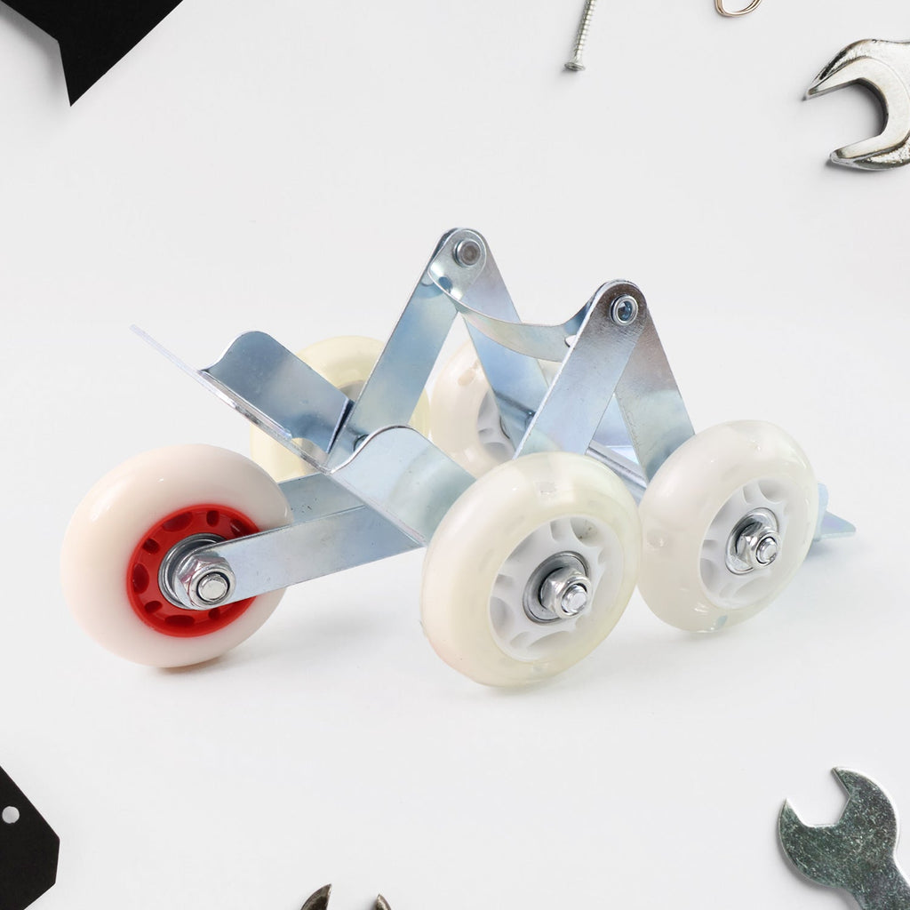 Bike front wheel parking roller stand designed for smooth movement and stability
