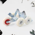 Bike front wheel parking roller stand designed for smooth movement and stability