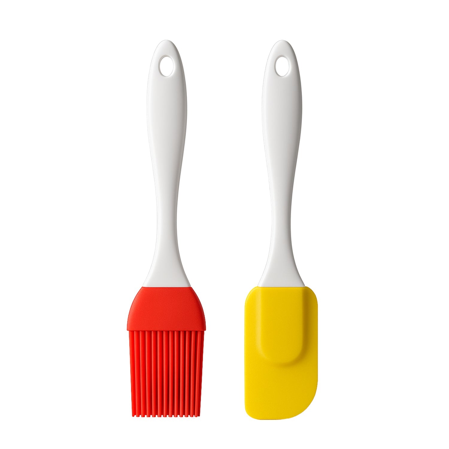 The Bake & Dwell silicone baking tools set, ready for culinary use.