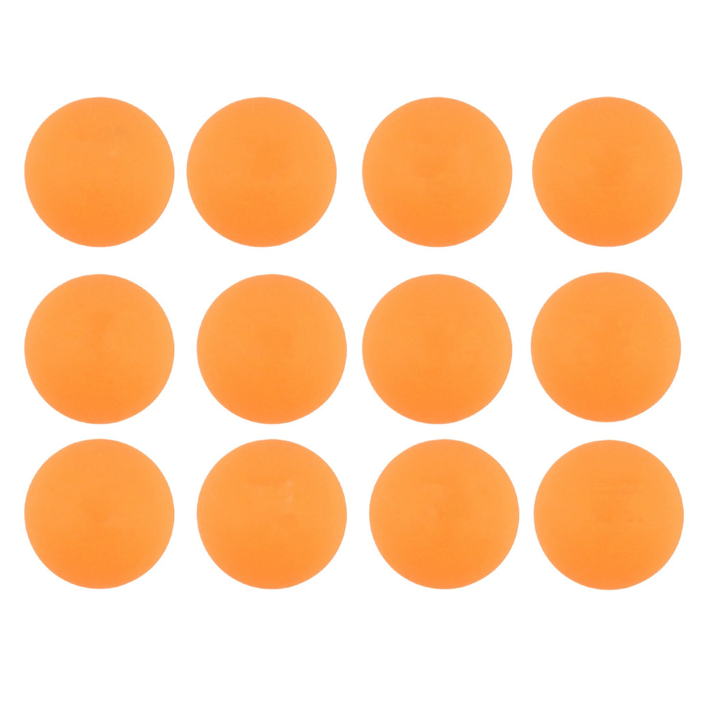 Pack of 12 orange 3-star table tennis balls suitable for robots and machines