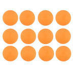 Pack of 12 orange 3-star table tennis balls suitable for robots and machines