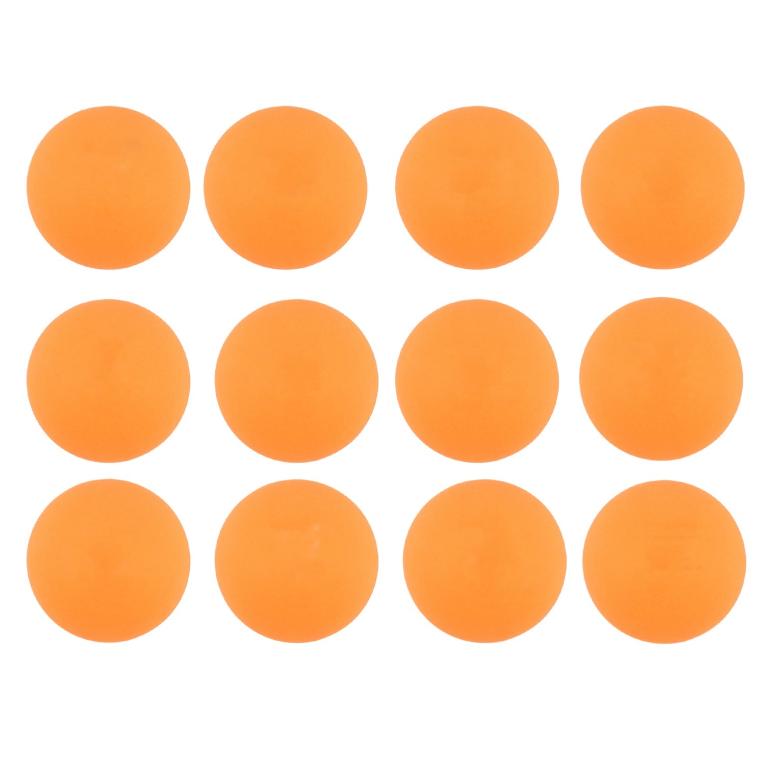 Pack of 12 orange 3-star table tennis balls suitable for robots and machines